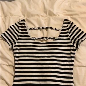 Striped bodycon dress